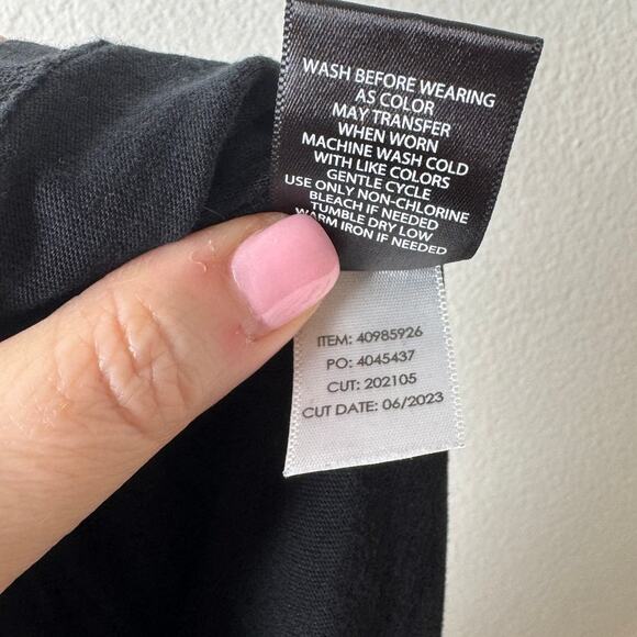 Torrid Deep Black Vintage Cotton Jersey Crew Neck Tee Plus Size 1X - Picture 8 of 8